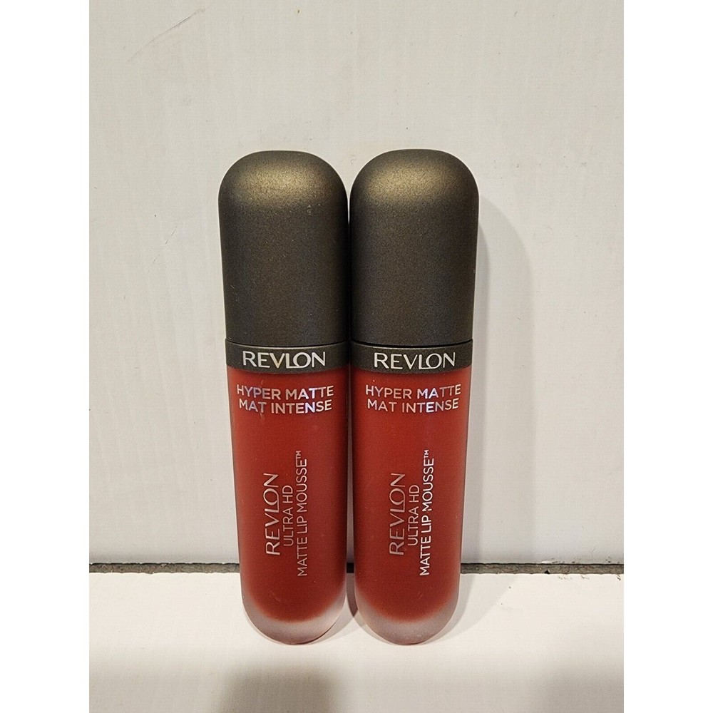 Revlon Ultra HD Lip Mousse Hyper Matte Lipstick  #815 Red Hot  Set of 2 New‎